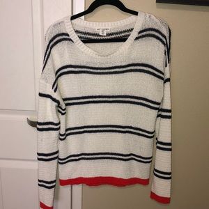 Oversized striped sweater